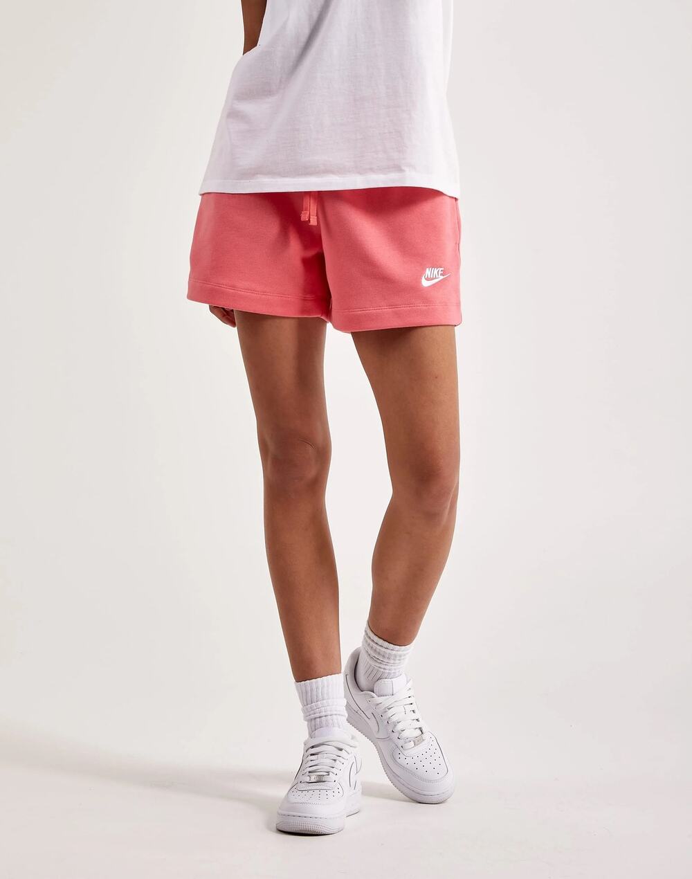 NEW Nike Club Fleece Mid-Rise Shorts Pink Women’s 2XL DQ5802-894